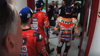This behind the scenes footage from Mugello is amazing